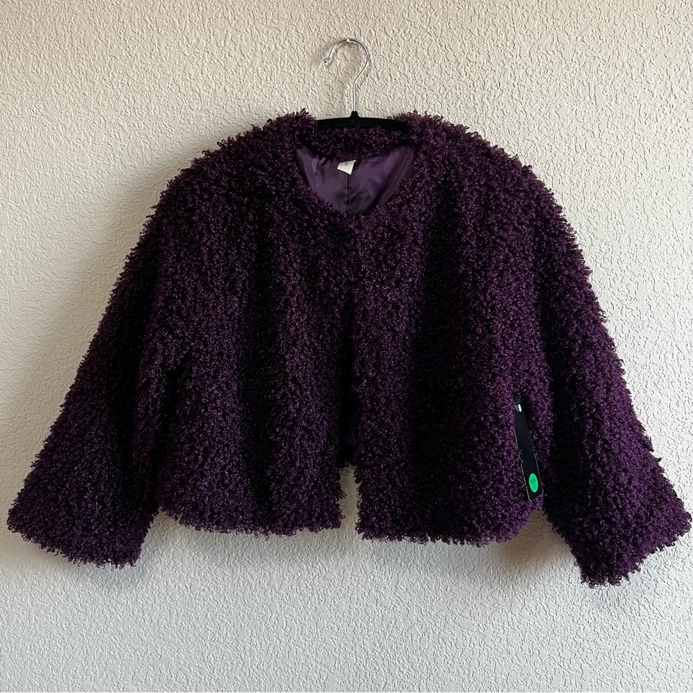 Fluffy bolero style jacket